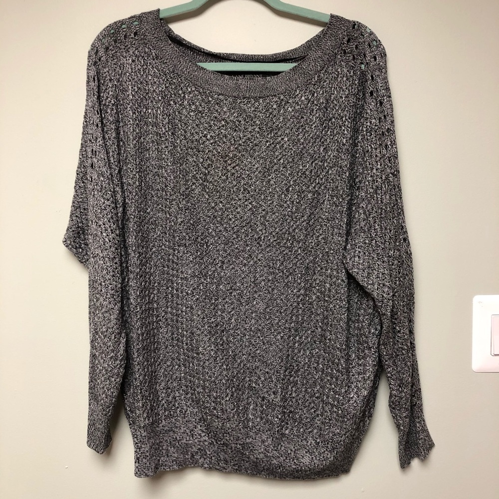 Plus Size Open Stitch Dolman Sweater 18/20